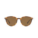 Persol Polarized Classic Rectangular Sunglasses // Havana