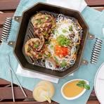 12" Cast Iron Grill Pan + Trivet