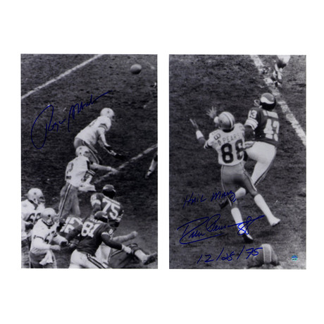 Roger Staubach + Drew Pearson Dual Signed Photo