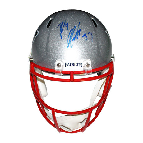 Signed New England Patriots Replica Helmet // Rob Gronkowski