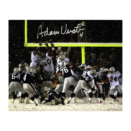 Adam Vinatieri Signed New England Patriots Photo