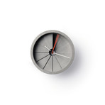 4th Dimension Wall Clock // Red + Gray (5.91" Diameter)