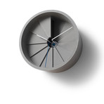 4th Dimension Wall Clock // Blue + Gray (5.91" Diameter)