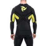 Long Sleeve Rashguard // Black + Yellow (M)