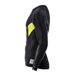 Long Sleeve Rashguard // Black + Yellow (M)