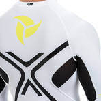 Long Sleeve Rashguard // White + Black (M)