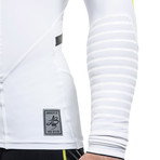 Long Sleeve Rashguard // White + Black (M)