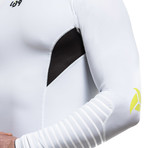 Long Sleeve Rashguard // White + Black (M)