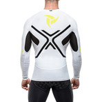 Long Sleeve Rashguard // White + Black (M)