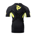 Short Sleeve Rashguard // Black + Yellow (M)