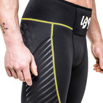 Neoprene Pants // Black + Yellow (M)