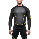 Neoprene Top // Black + Yellow (M)