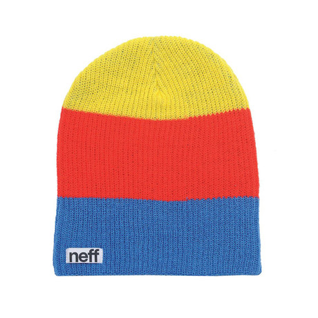 Trio Beanie (Maroon + Orange + Teal)