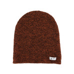 Daily Heather Beanie // Black + Orange