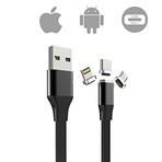 Magnetic Cable 3-in-1 // Apple + Micro USB + USB-C