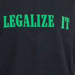 Palm Angels // Legalize It Tee // Black (M)