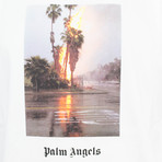 Palm Angels // Burning Tee // White (XL)