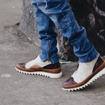 Zip Jogger // Brooklyn Boot // Chili + Canvas + Buff Tan (US: 10)