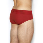 Hard Core Fly Front Brief // Salsa (S)