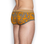 Oxide Punt Brief // Pumice Gray + Orange (L)