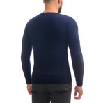 Sweater + Square Design // Navy (S)