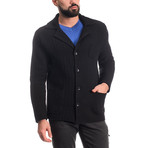 Wool Button Jacket // Black (S)