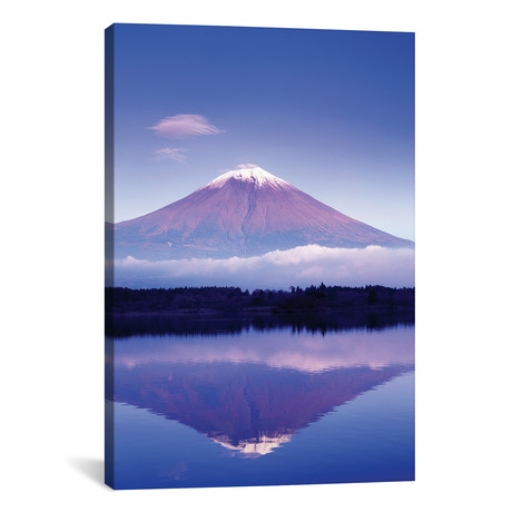 Reflection Of Mount Fuji, Lake Motosu, Yamanashi Prefecture // Rob Tilley (18"W x 26"H x 0.75"D)