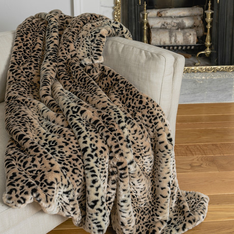 Signature Faux Fur Throw
