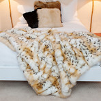 Limited Edition Faux Fur Throw // Snow Leopard