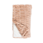 Couture Faux Fur Throw // Mink (Steel Blue)