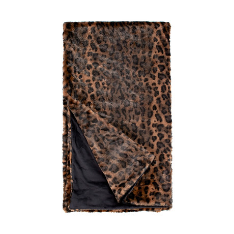 Couture Faux Fur Throw // Panther