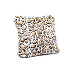 Limited Edition Faux Fur Pillow // Clouded Leopard (18"L x 18"W)