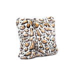 Limited Edition Faux Fur Pillow // Clouded Leopard (18"L x 18"W)