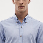 Button Down Shirt // Solid Light Blue (M)