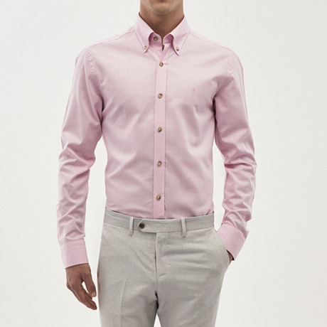 Button Down Shirt // Pink (S)