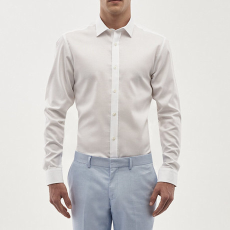 Button Down Shirt Non Iron // White (S)