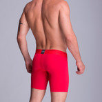 Microfiber F.E. Long Boxer // Red (XS)