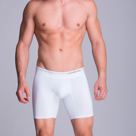 Microfiber F.E. Long Boxer // White (XS)