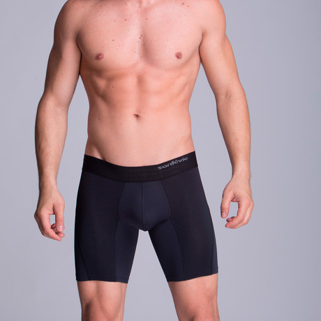 F.E. Long Mesh Boxer // Black (XS)