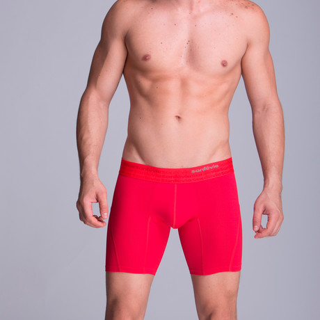 F.E. Long Mesh Boxer // Red (XS)