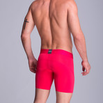 F.E. Long Mesh Boxer // Red Cherry (XS)