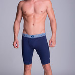 Extra Long Athletic Boxers // Dark Blue (S)