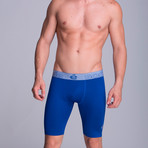 Extra Long Athletic Boxers // Electric Blue (S)