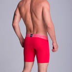 Long Full Mesh Boxer // Red (L)