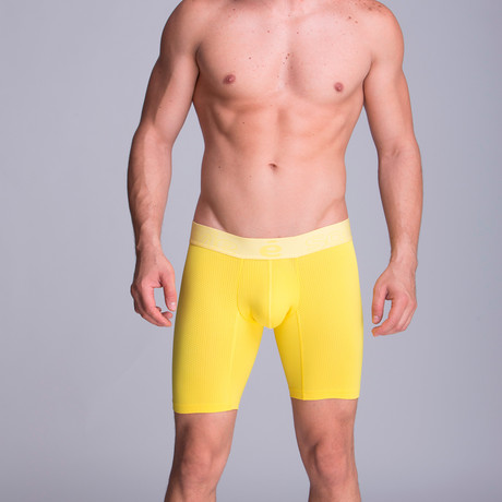 Full Mesh Long Boxer // Yellow (XS)