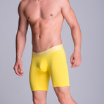 Full Mesh Long Boxer // Yellow (S)