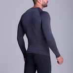 Long Sleeved Athletic Shirt // Grey (XS)