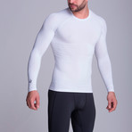 Long Sleeved Athletic Shirt // White (S)