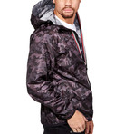 Classic // Full Zip Packable Jacket // Black Camo (L)