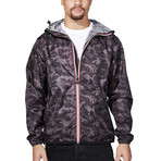 Classic // Full Zip Packable Jacket // Black Camo (L)